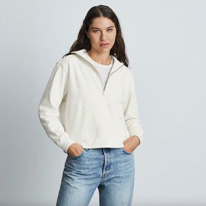 Everlane | The Track Half-Zip Sweatshirt in Canvas | Size XL